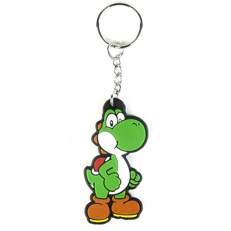 Super Mario Rubber Keychain Yoshi