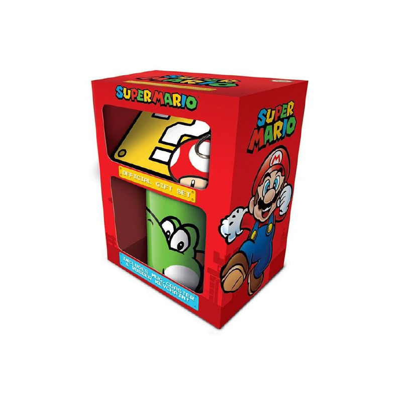 Super Mario - Yoshi Mug, Coaster And Keychain Set